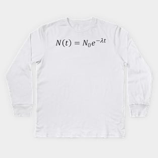 Radioactive Decay, nuclear physics Kids Long Sleeve T-Shirt